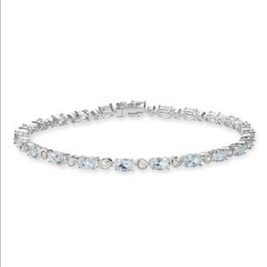 SOLD Aquamarine 8 ct. t.w. Tennis Bracelet